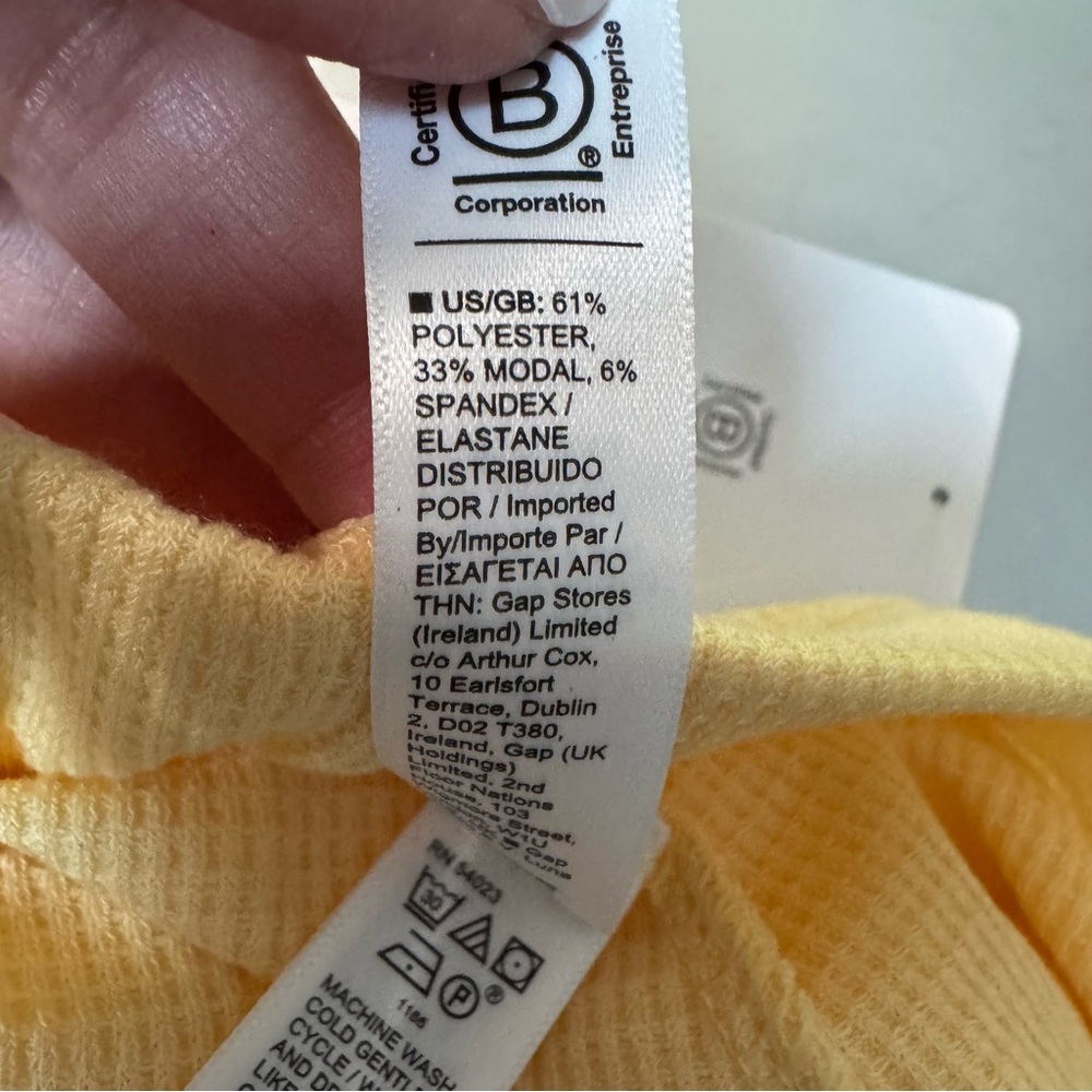 Athleta Wind Down Sleep Shorts in Lunaria Yellow. NWT. Waffle Knit. Size Small - Picture 9 of 12